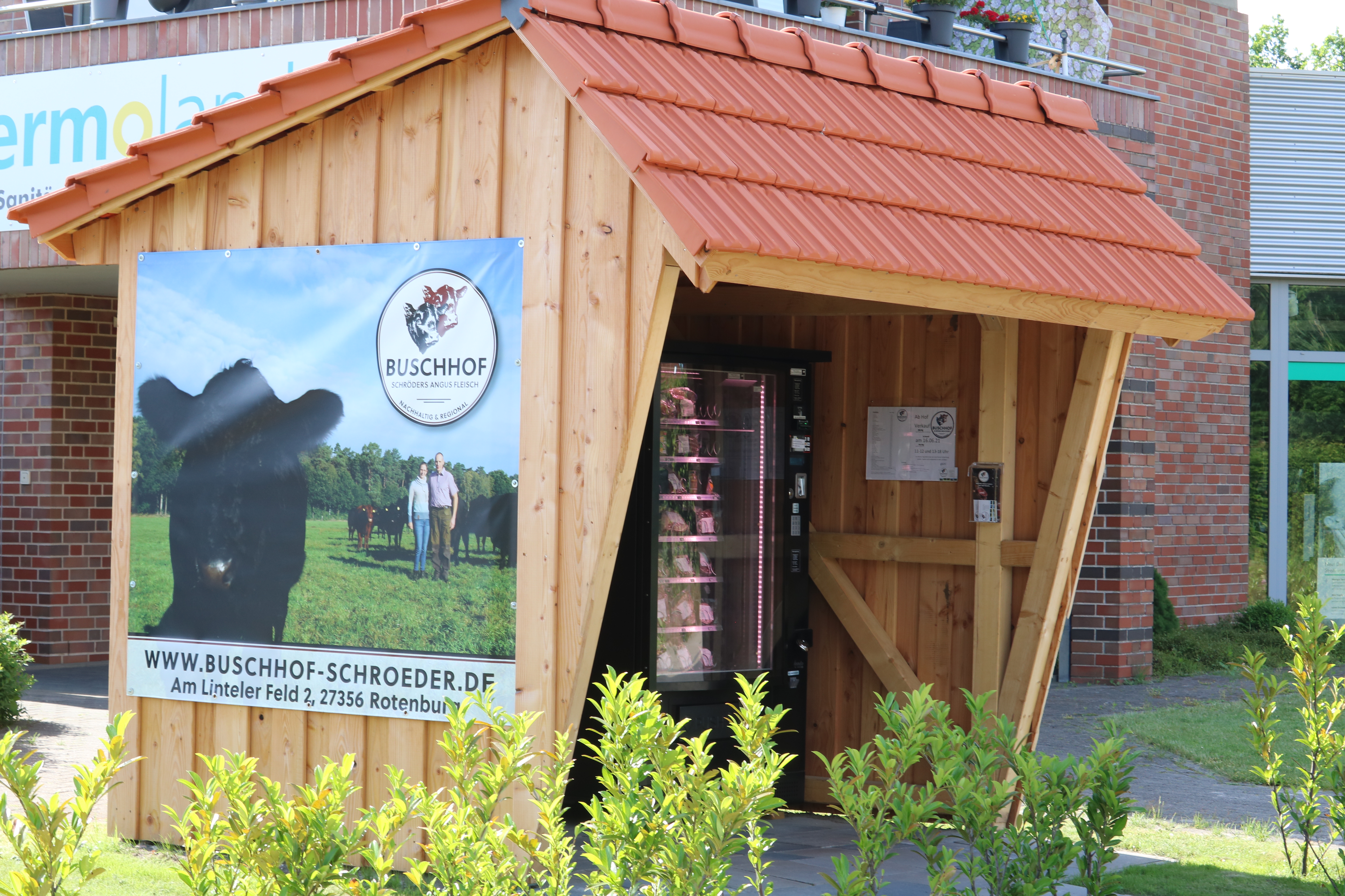 Angus-Fleisch-Verkaufsautomat vom Buschhof