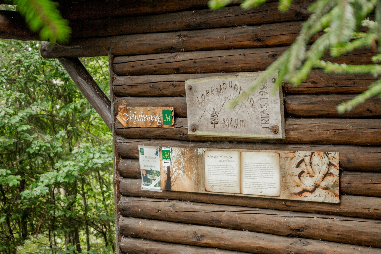 Schutzhütte an der Herlingsburg