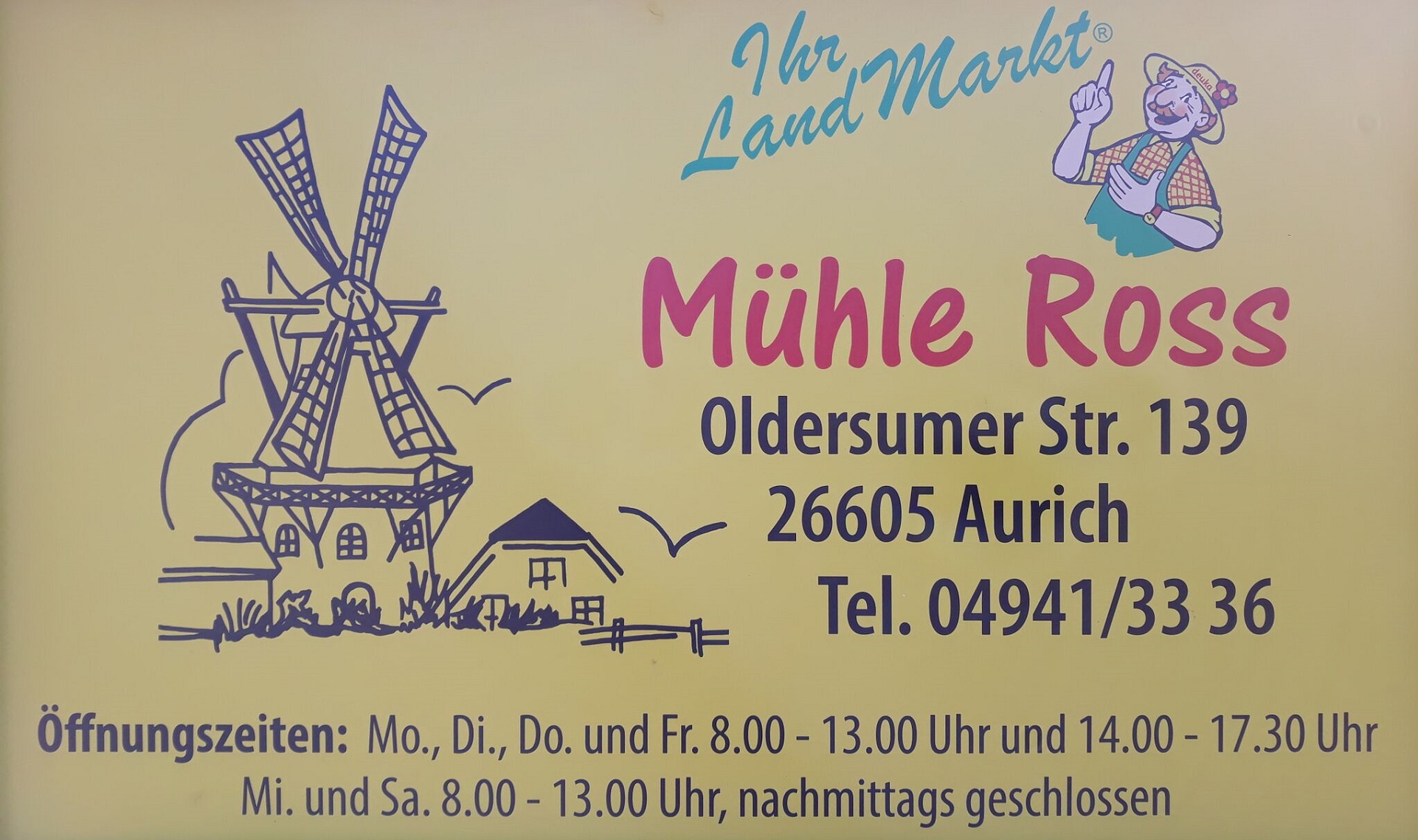Hofladen, Bioladen, Landmarkt Mühle Ross