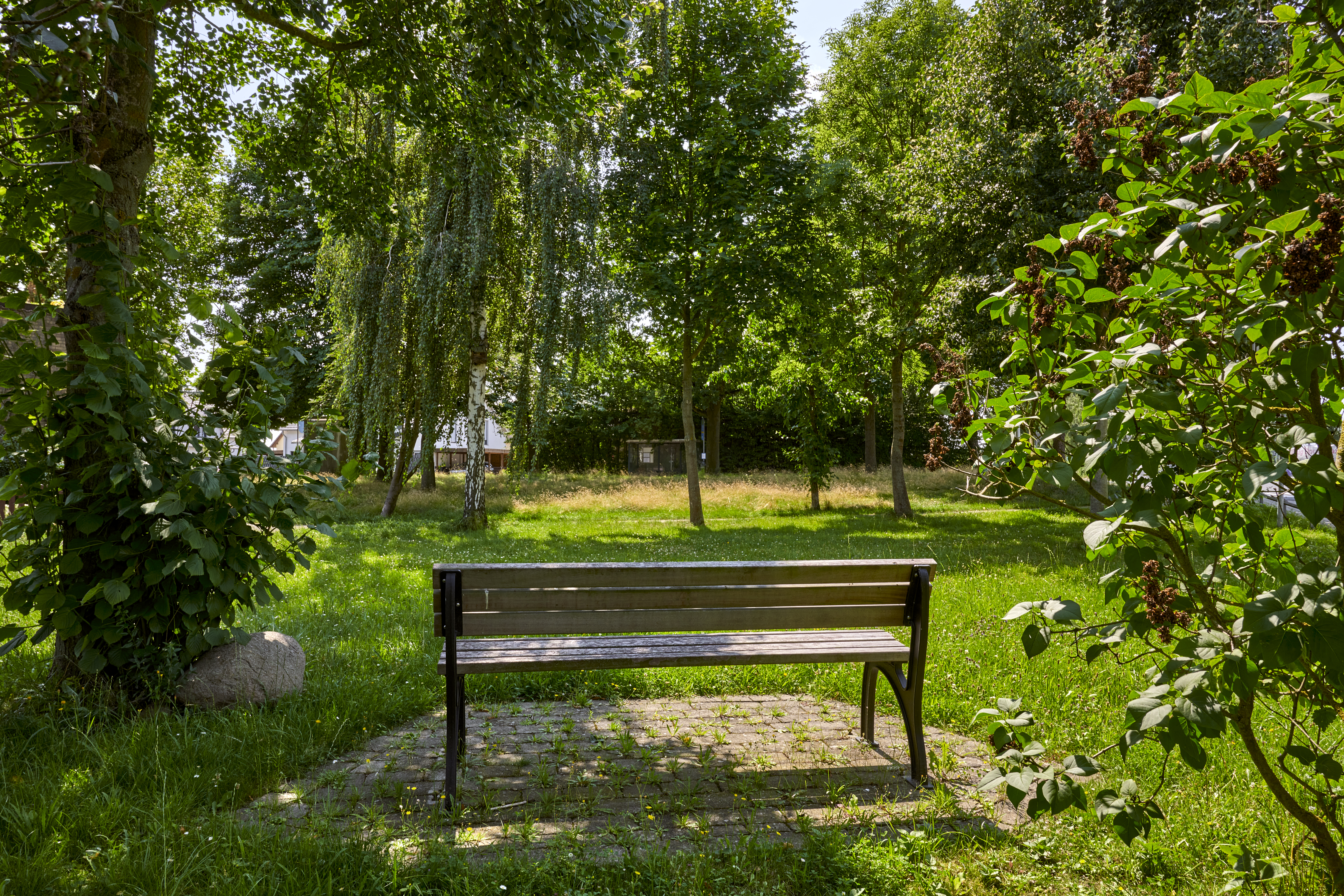 Rastplatz in einem kleinen Park