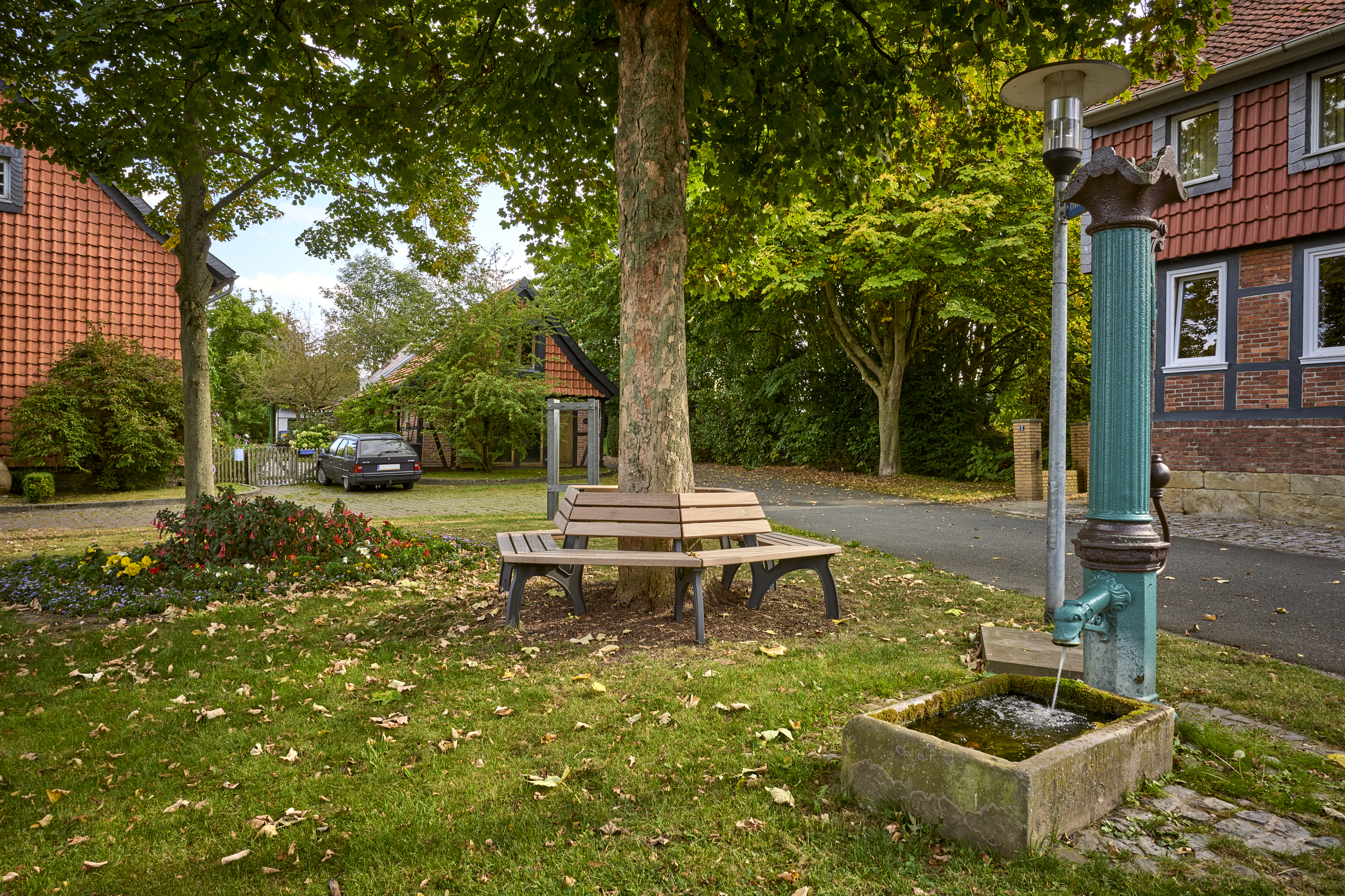 Rastplatz in der Ortsmitte