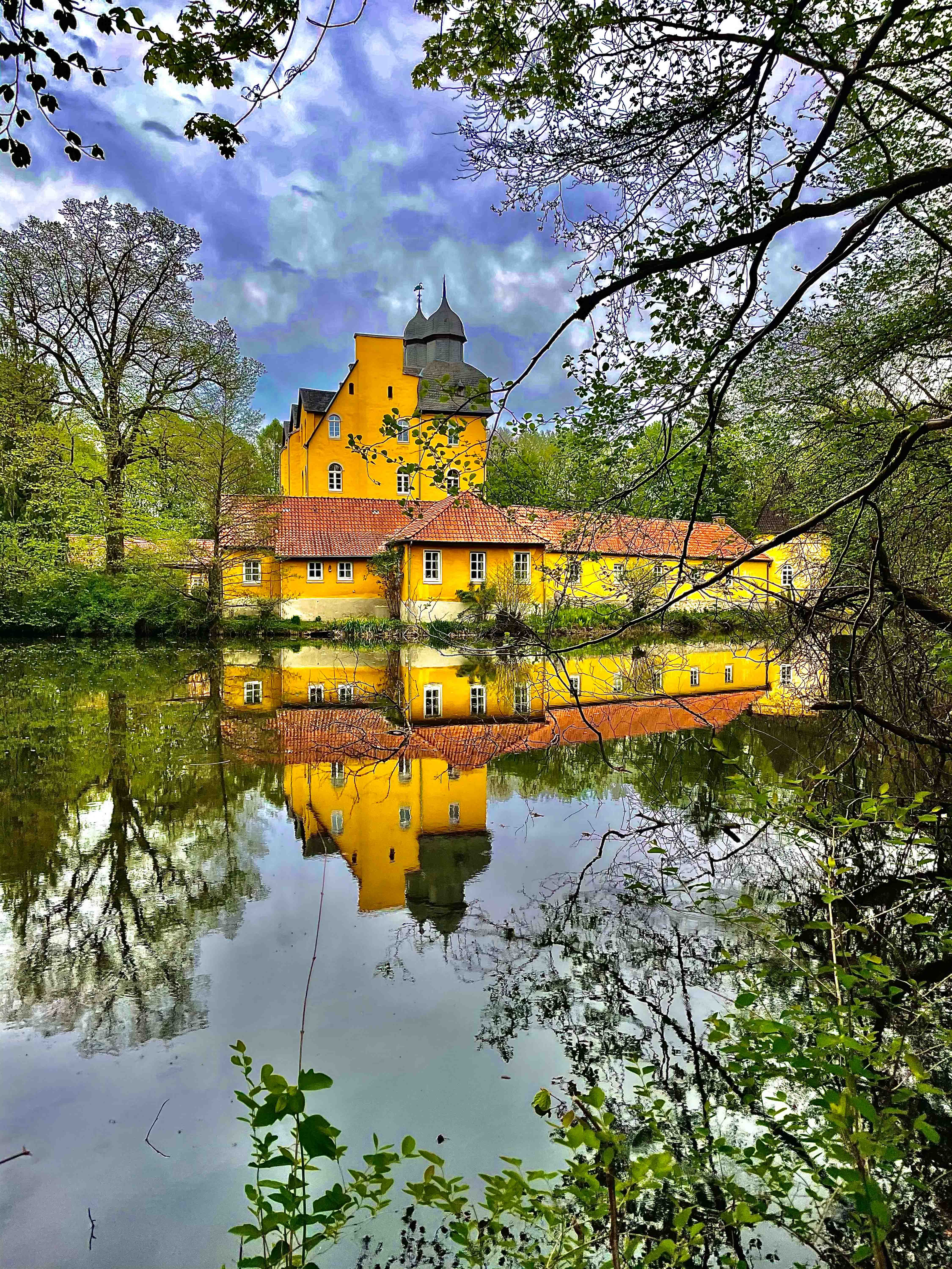 Schlossteich mit dem Jagdschloss in Schloß Holte-Stukenbrock, Foto Pascal Lideck