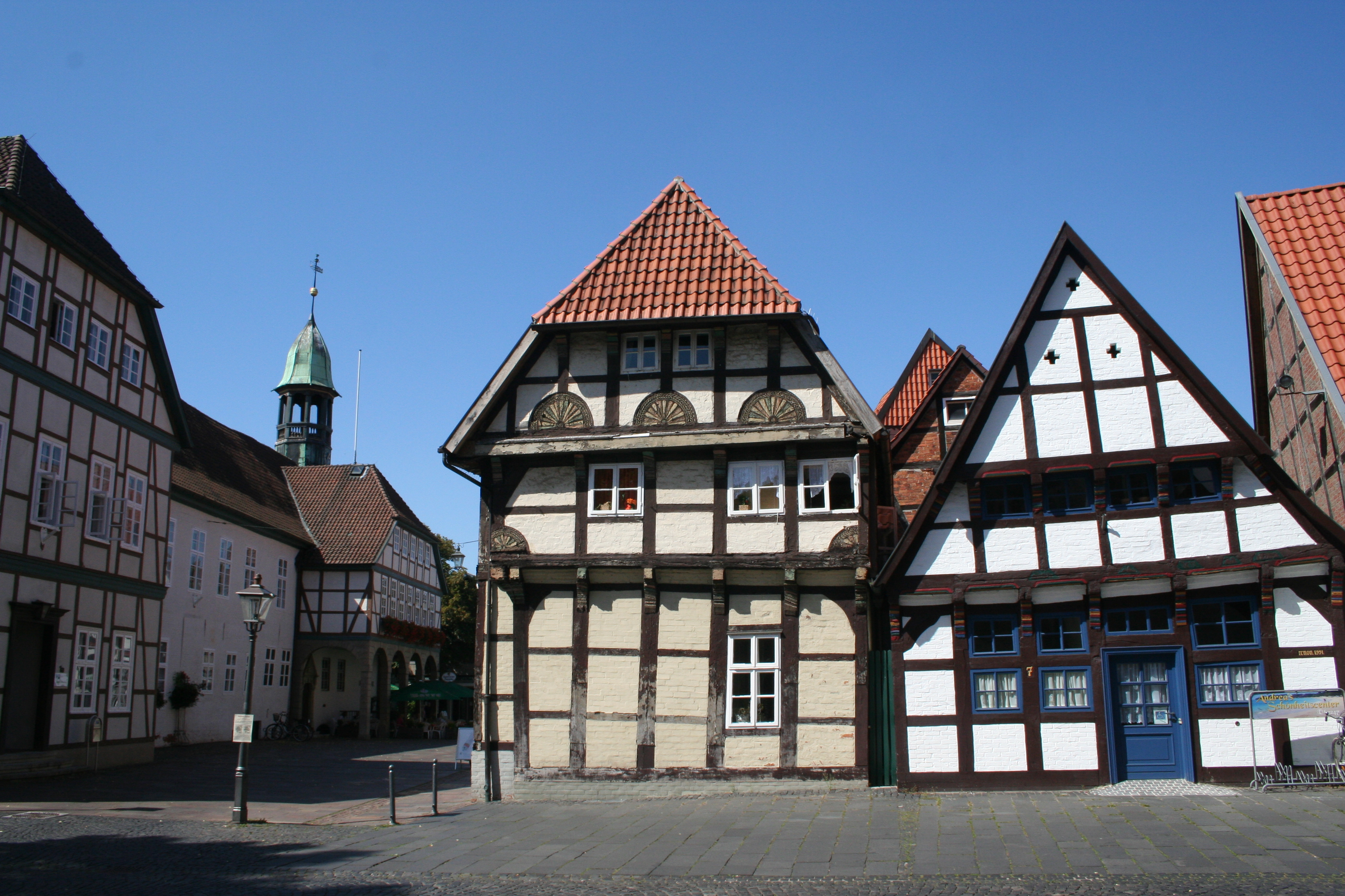 Ein Blick in die Altstadt von Nienburg