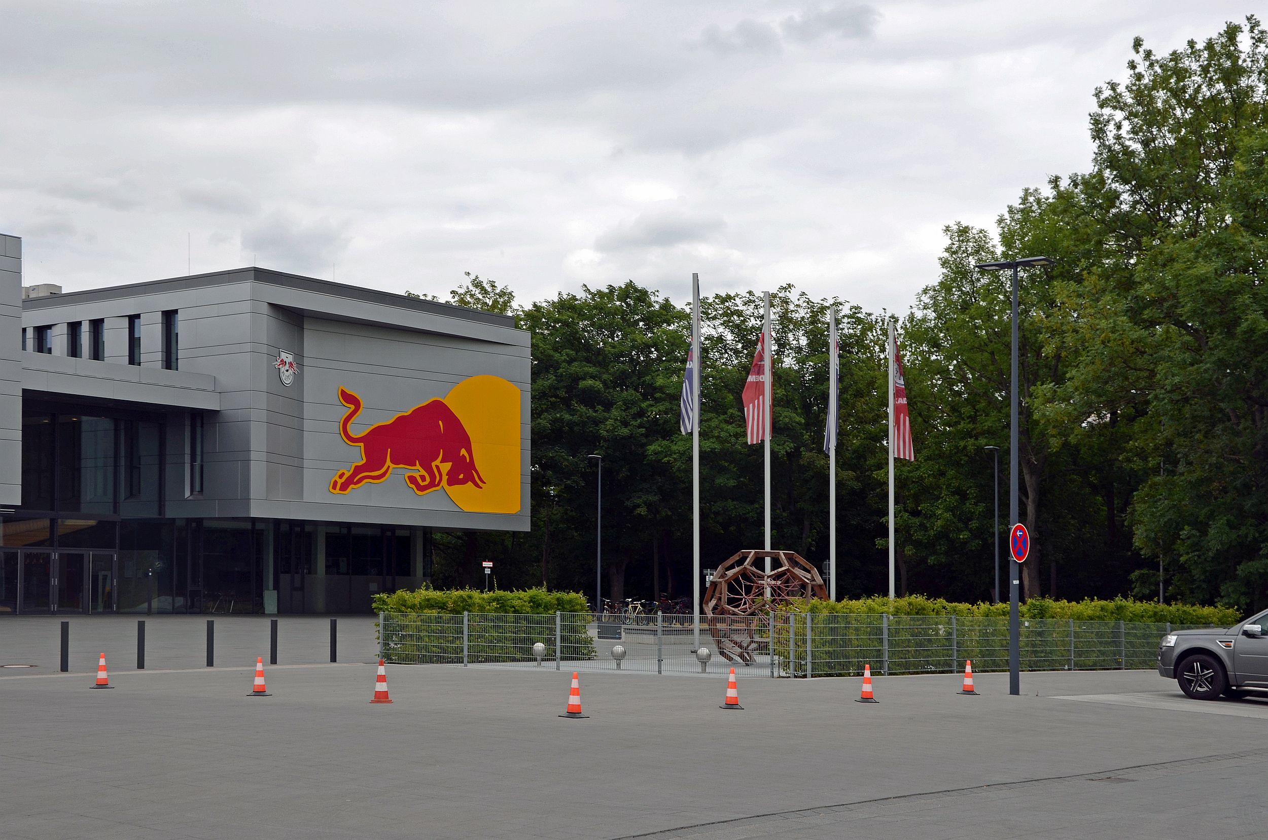 Bus parking at the Red Bull Arena