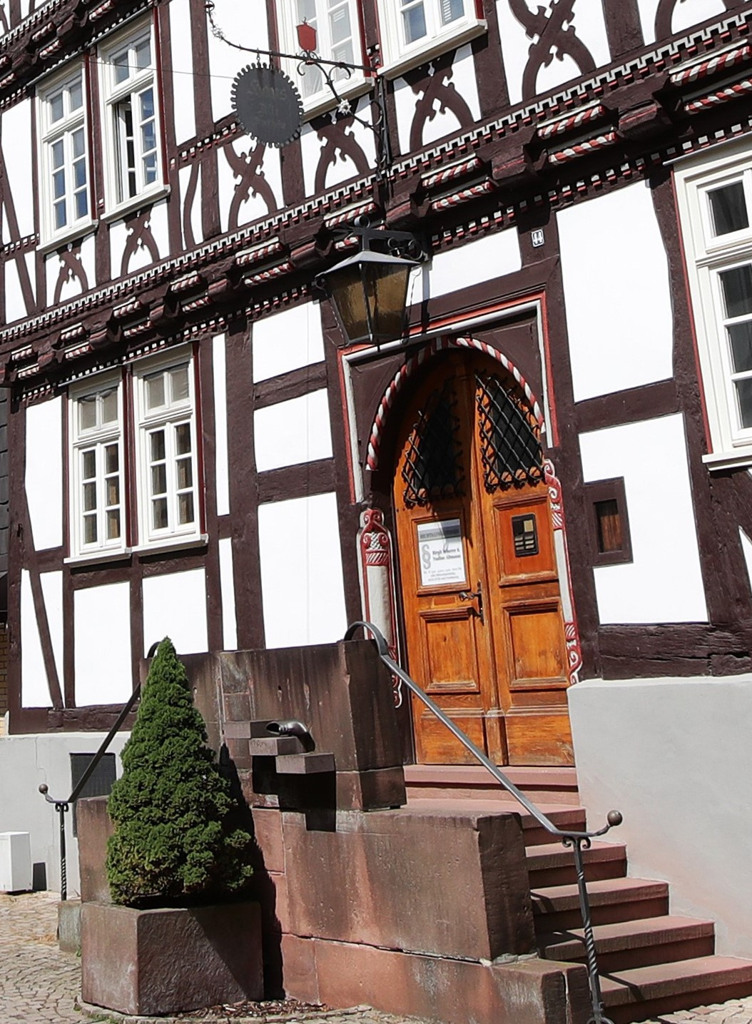 Historische Alte Apotheke in der Altstadt von Neukirchen