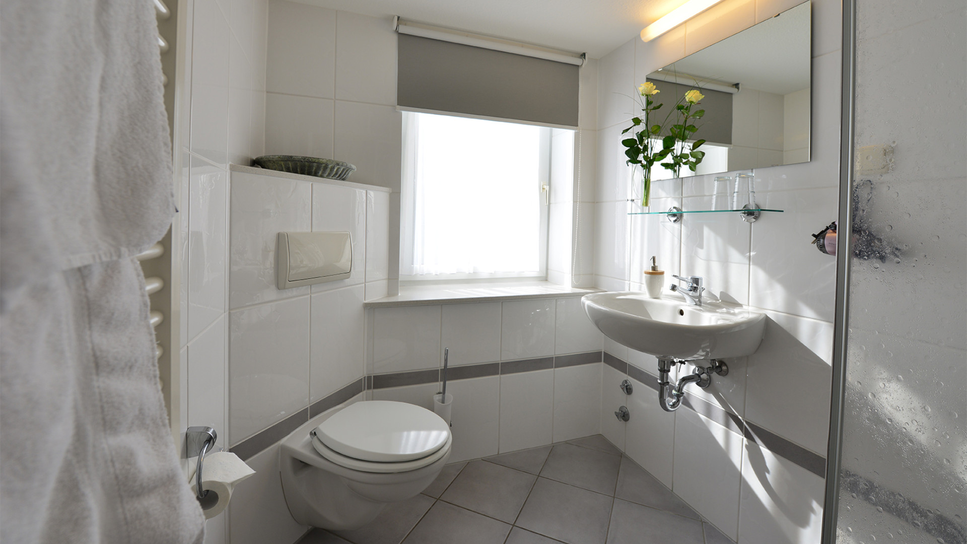 Weserlounge Apartments Badezimmerbeispiel